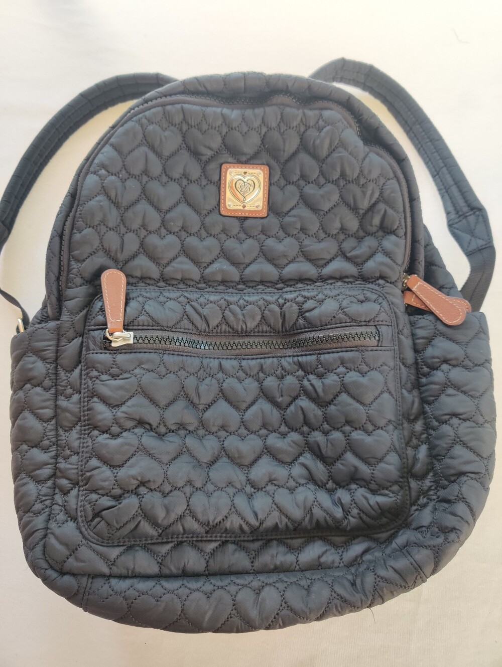Brighton Quilted Black Backpack